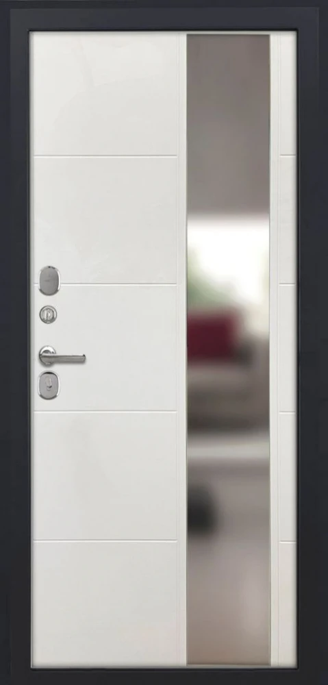 Входная дверь ДвериПРО Модель L-48 ФЛЗ-649 капучино (зеркало) DPRO204687 внутренняя сторона